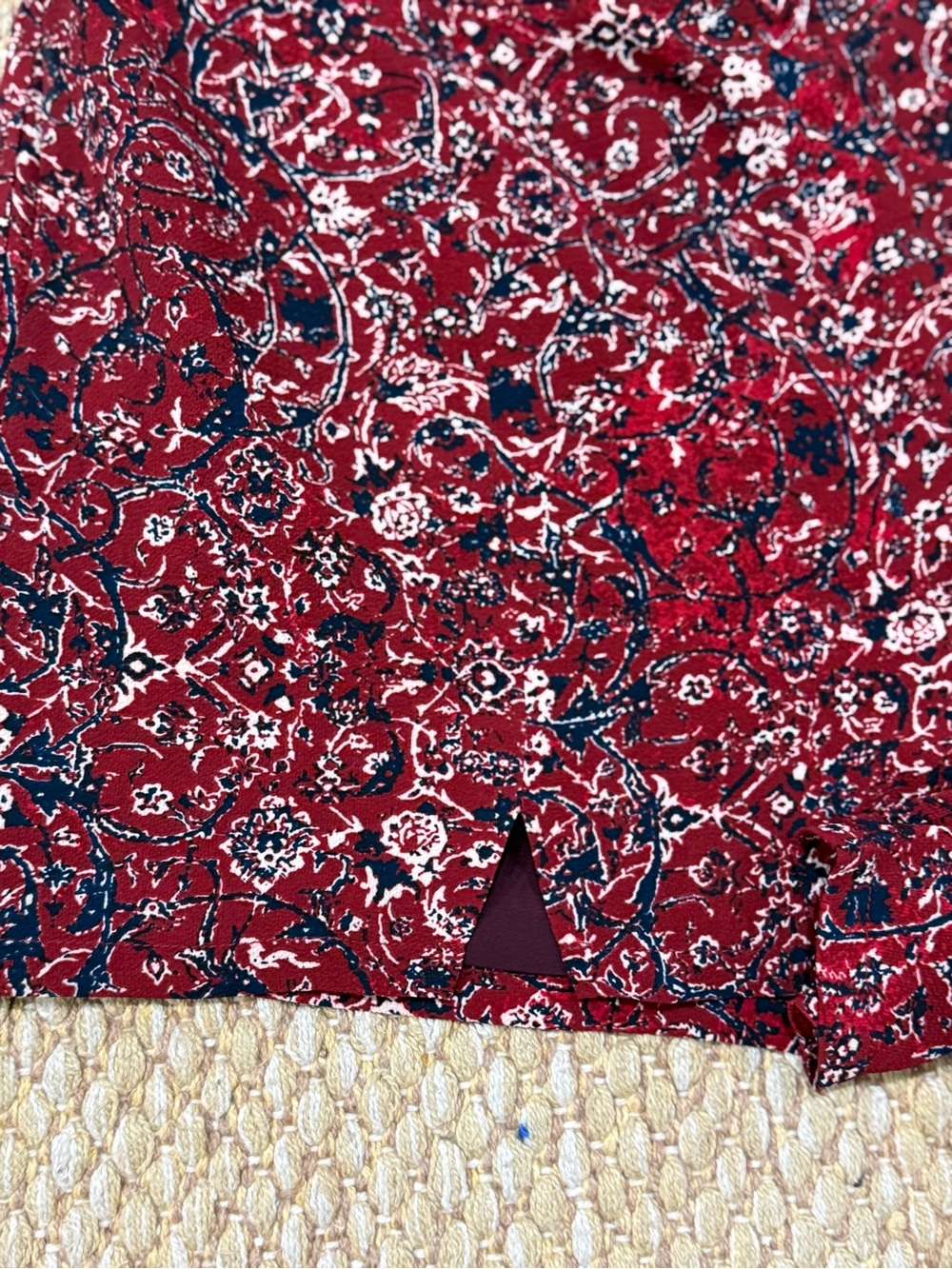 Tavik Women’s Navy and Maroon Floral High-Waist Lightweight Shorts - Picture 2 of 7